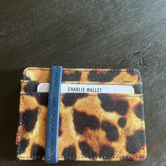 NEW Herschel Charlie Cardholder - Leopard Print (RFID Blocking) - Picture 2 of 2